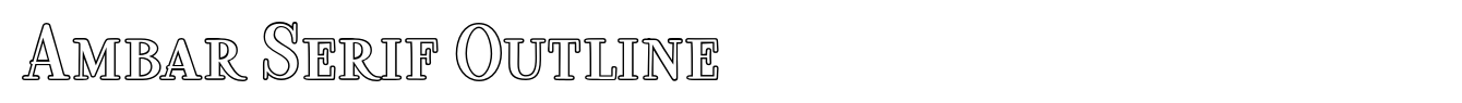 Ambar Serif Outline image